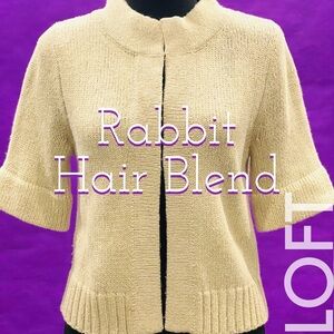 Ann Taylor LOFT Gold Metallic Cardigan Size Small